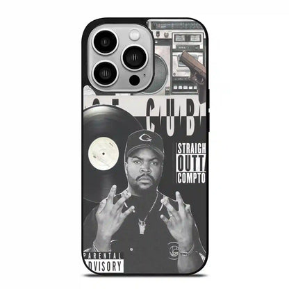 Ice Cube Print Retro iPhone 14 Pro Case