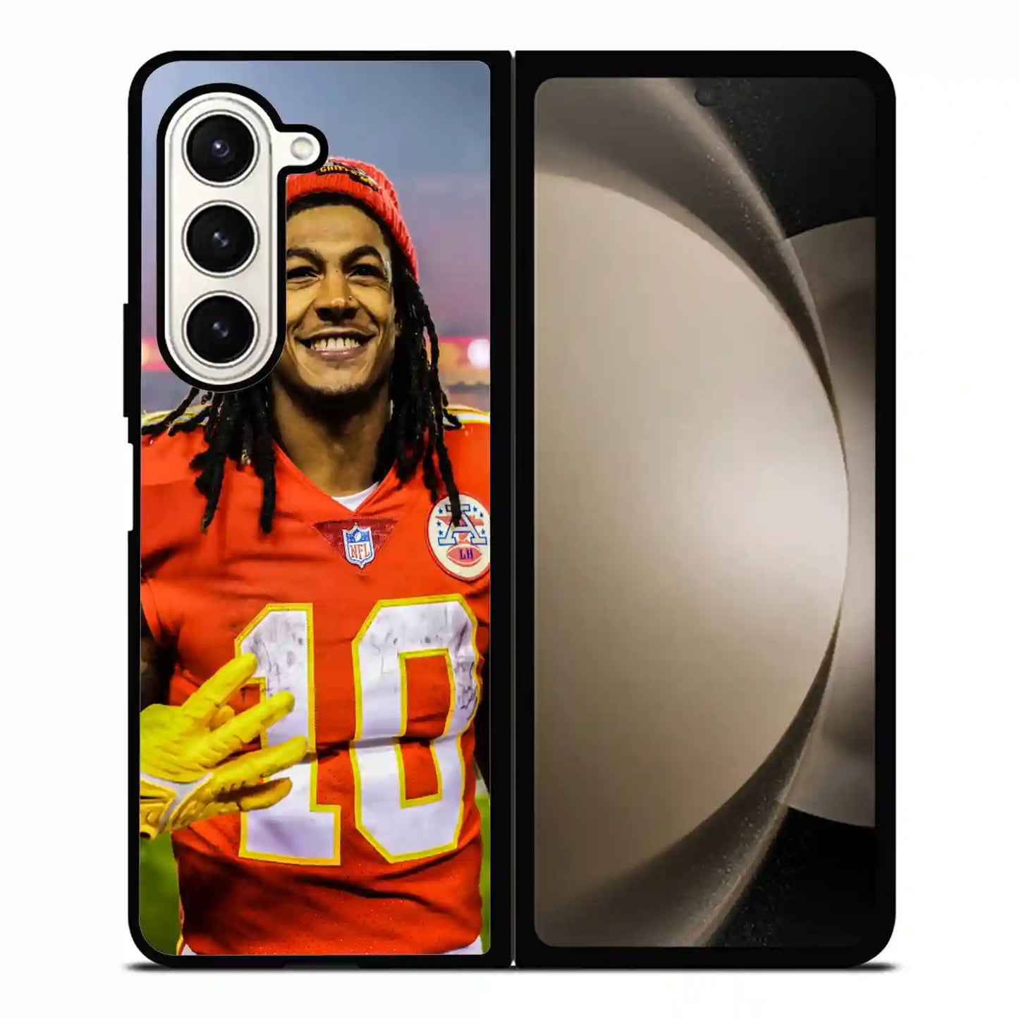 Isiah Pacheco Face Samsung Z6 Fold Case