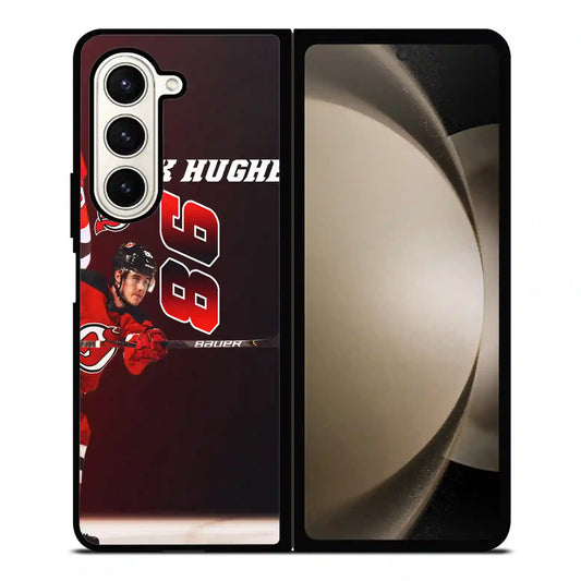 Jack Hughes Nhl Samsung Z6 Fold Case