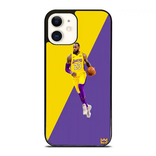 James Lebron Lakers Basketball iPhone 12 Case