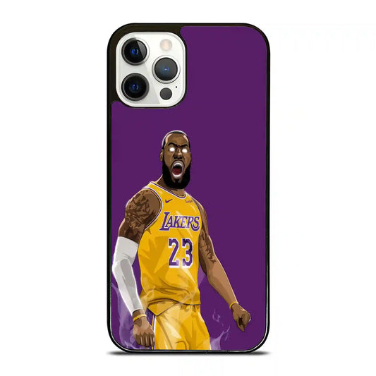 James Lebron Lakers Cartoon iPhone 12 Pro Case