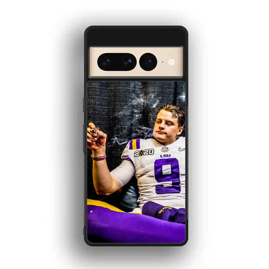 Joe Burrow Smoke Vintage Google Pixel 7 Pro Case