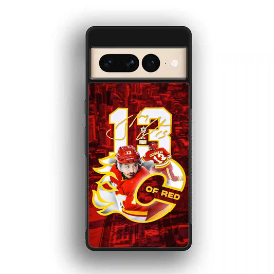 Johnny Gaudreau Off Red Google Pixel 7 Pro Case