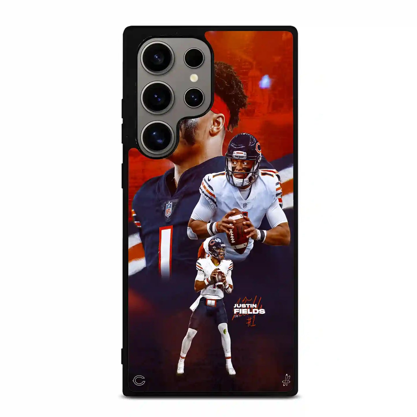 Justin Fields Bears Samsung Galaxy S24 Ultra Case