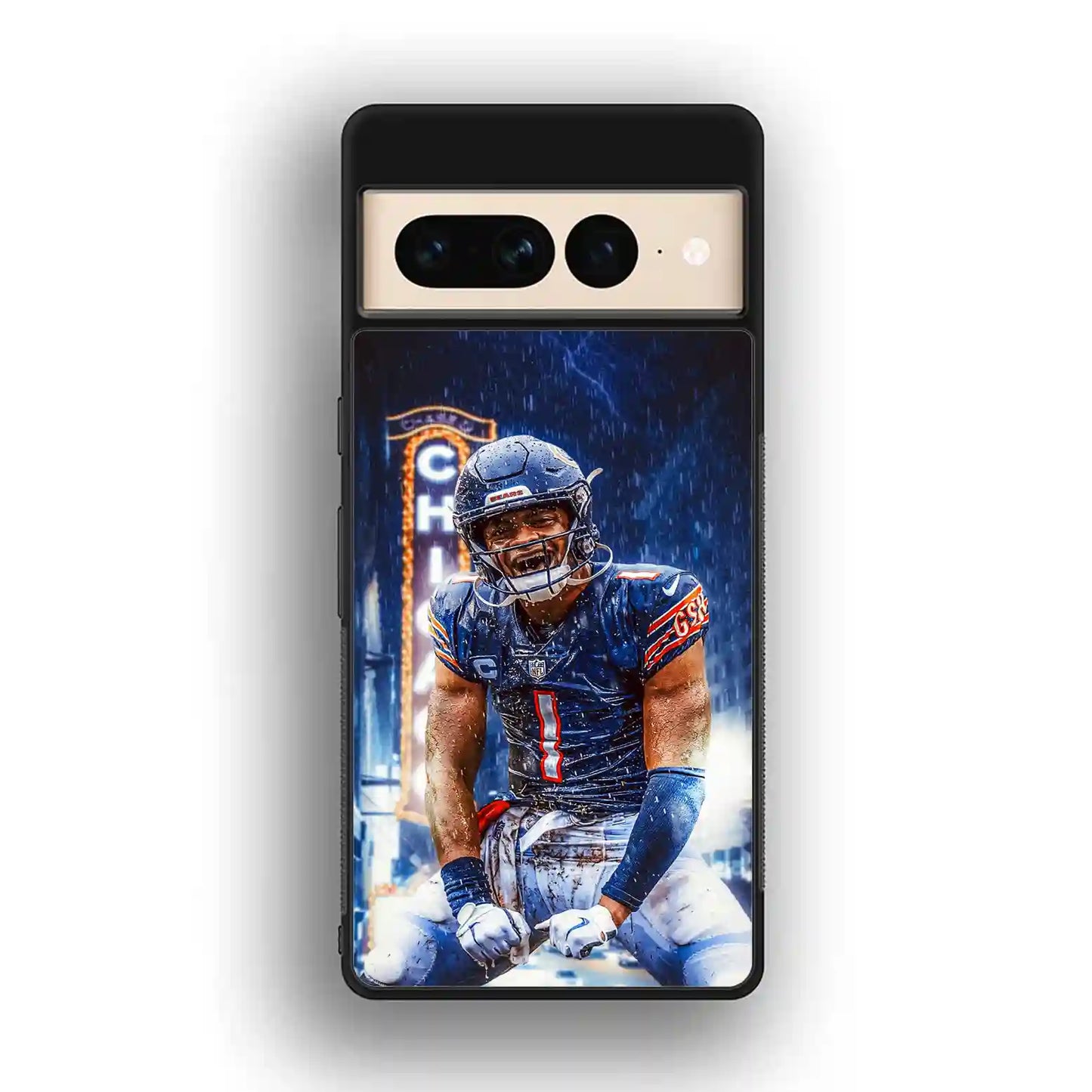 Justin Fields Chigago Bears Google Pixel 7 Pro Case