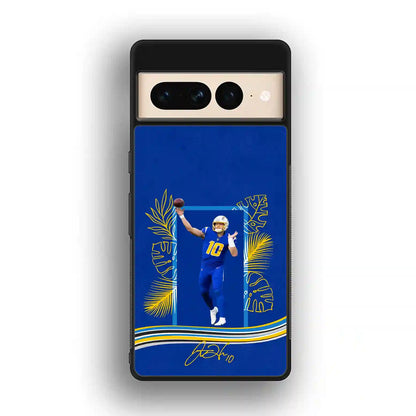 Justin Herbert Los Angeles Chargers Google Pixel 7 Pro Case