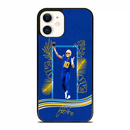 Justin Herbert Los Angeles Chargers iPhone 12 Case