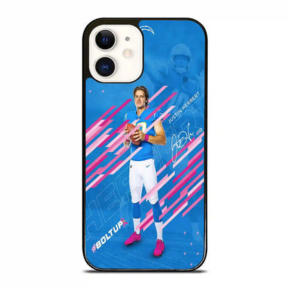 Justin Herbert Los Angeles Football iPhone 12 Case