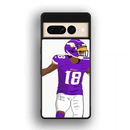 Justin Jefferson Cartoon Google Pixel 7 Pro Case