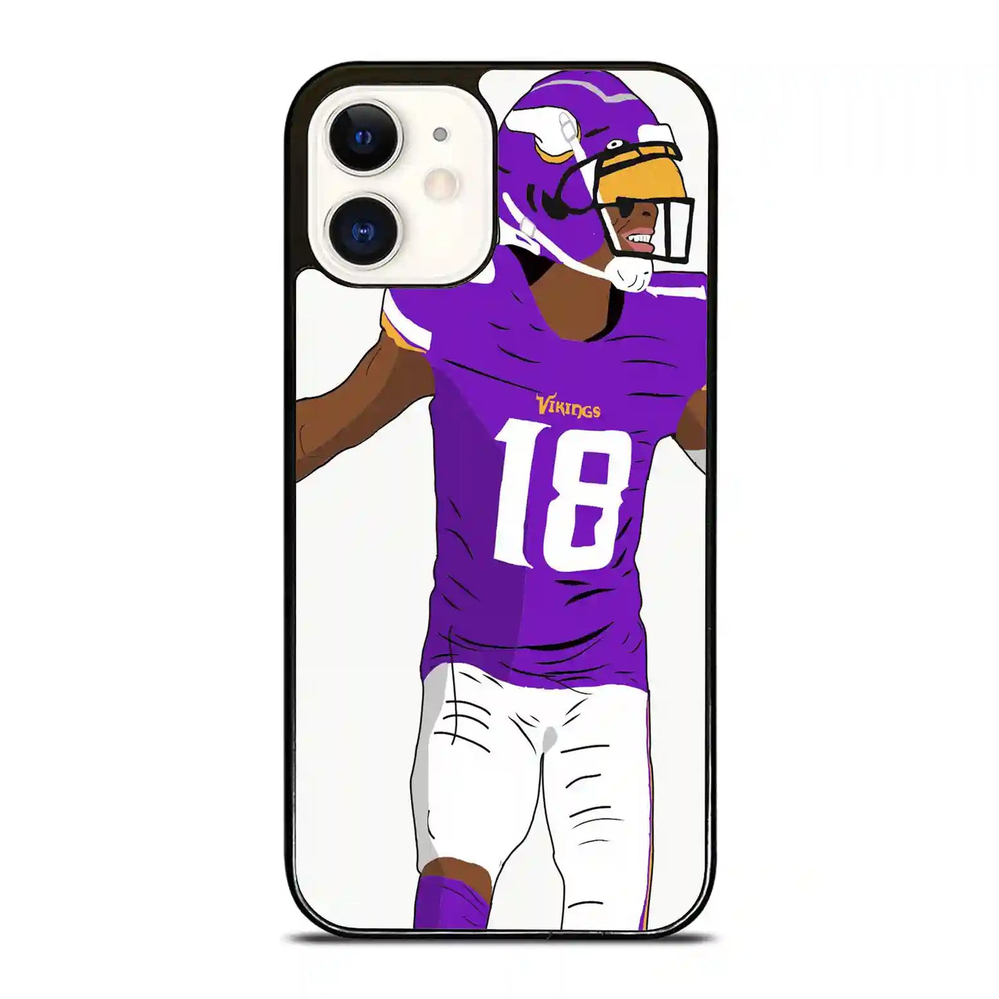 Justin Jefferson Cartoon iPhone 12 Case