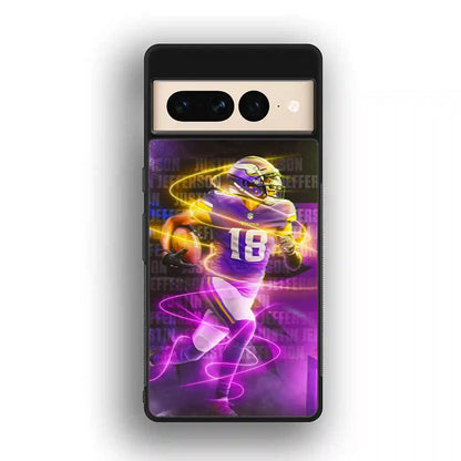 Justin Jefferson Colorfull Google Pixel 7 Pro Case