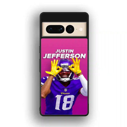 Justin Jefferson Football Google Pixel 7 Pro Case