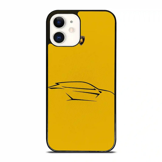 Lambhorgini Yellow Cute iPhone 12 Case