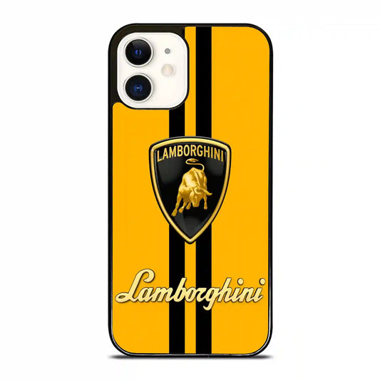 Lambhorgini Yellow Retro iPhone 12 Case