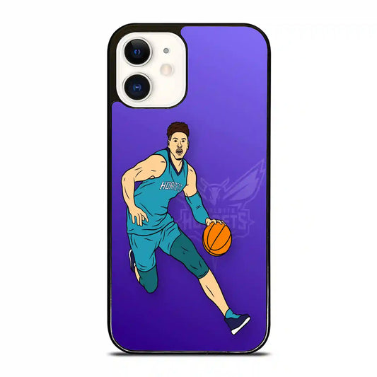 Lamelo Ball Cartoon iPhone 12 Case