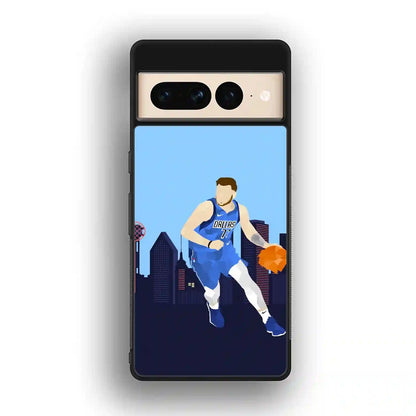 Luka Doncic Cartoon Google Pixel 7 Pro Case