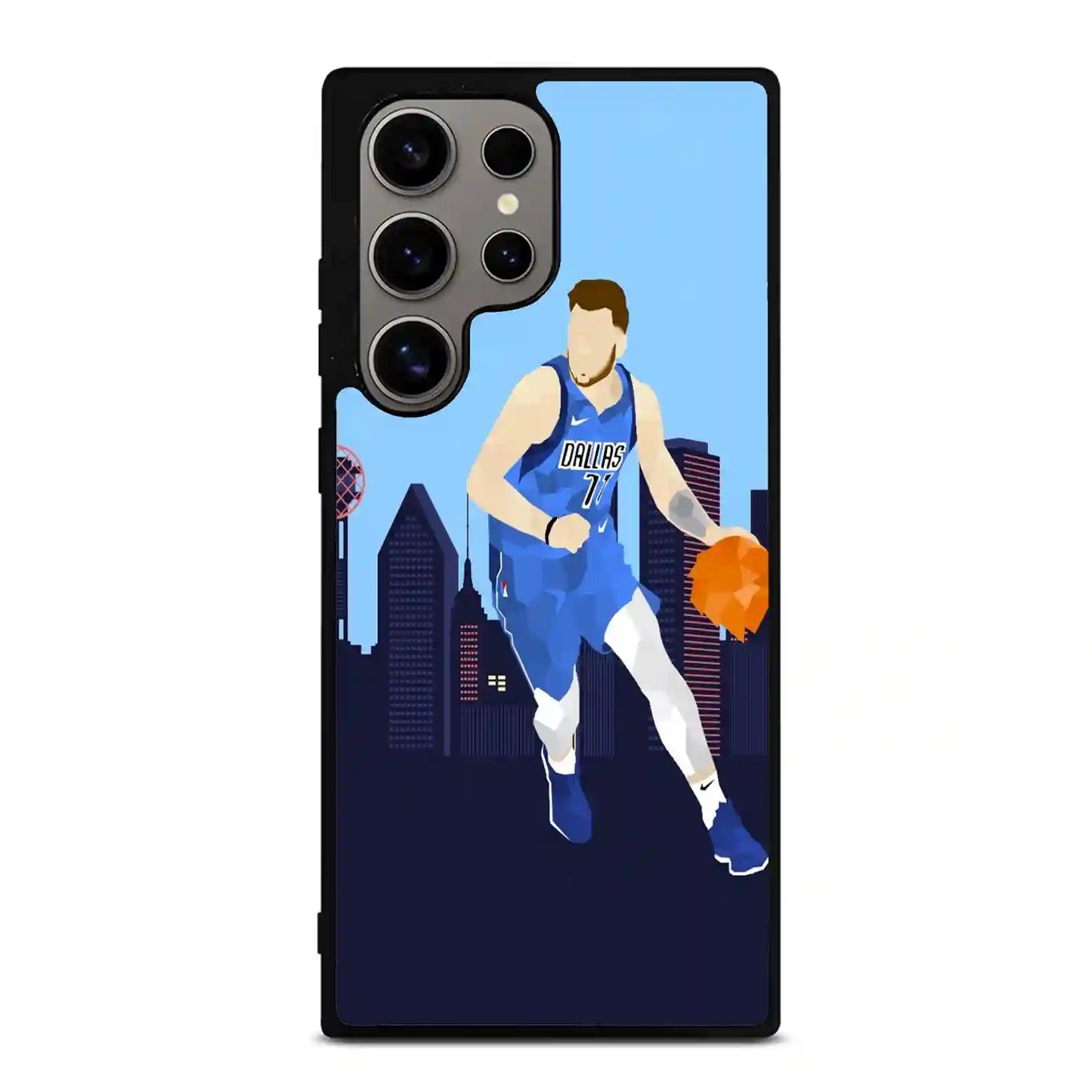 Luka Doncic Cartoon Samsung Galaxy S24 Ultra Case