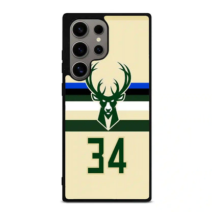 Milwaukee Bucks Personalized Samsung Galaxy S24 Ultra Case