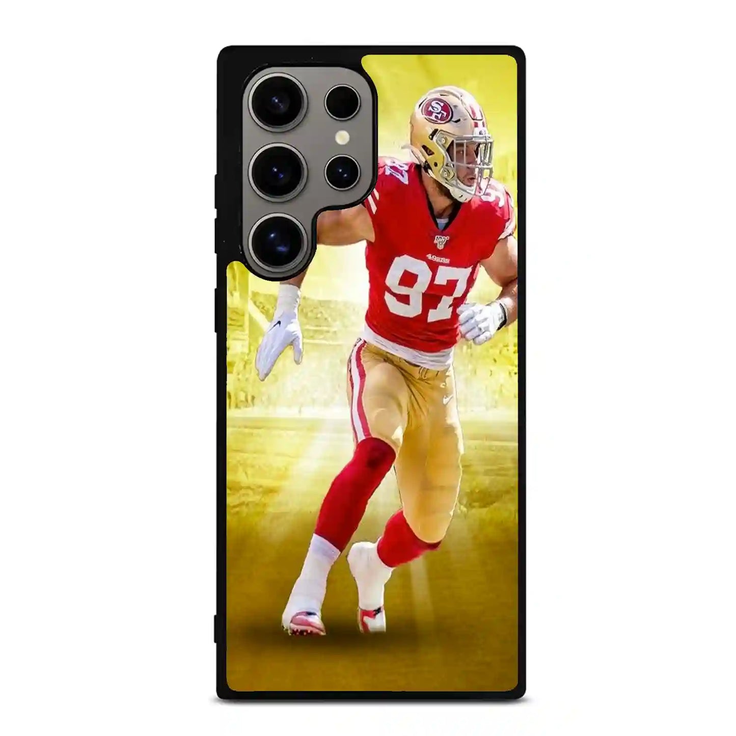 Nick Bosa Colorpersonalizeders San Fransisco Samsung Galaxy S24 Ultra Case