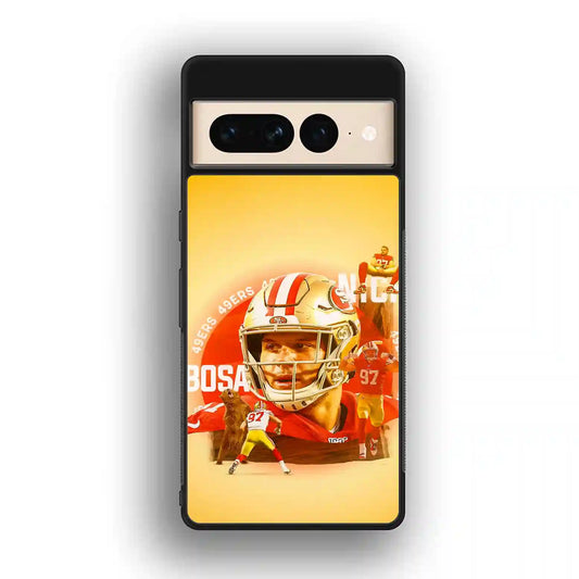 Nick Bosa Vintage Retro Google Pixel 7 Pro Case