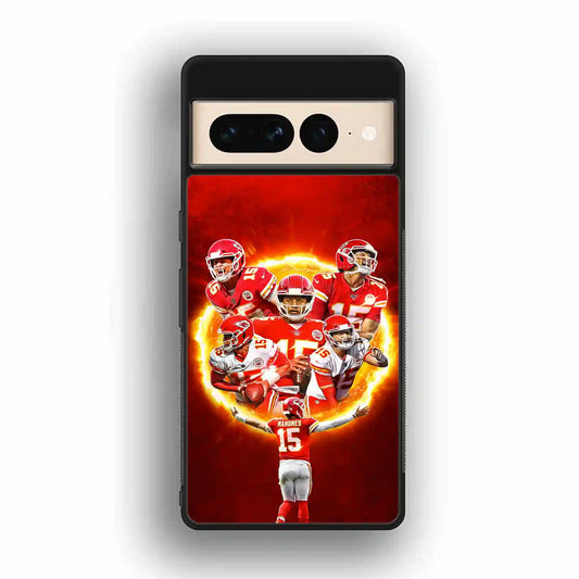 Patrick Mahomes Fire Google Pixel 7 Pro Case