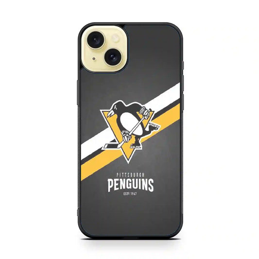 Pittsburgh Penguins Retro iPhone 15 Plus Case