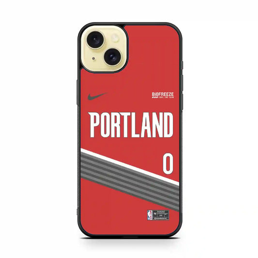 Portland Trailblazers Personalized iPhone 15 Plus Case