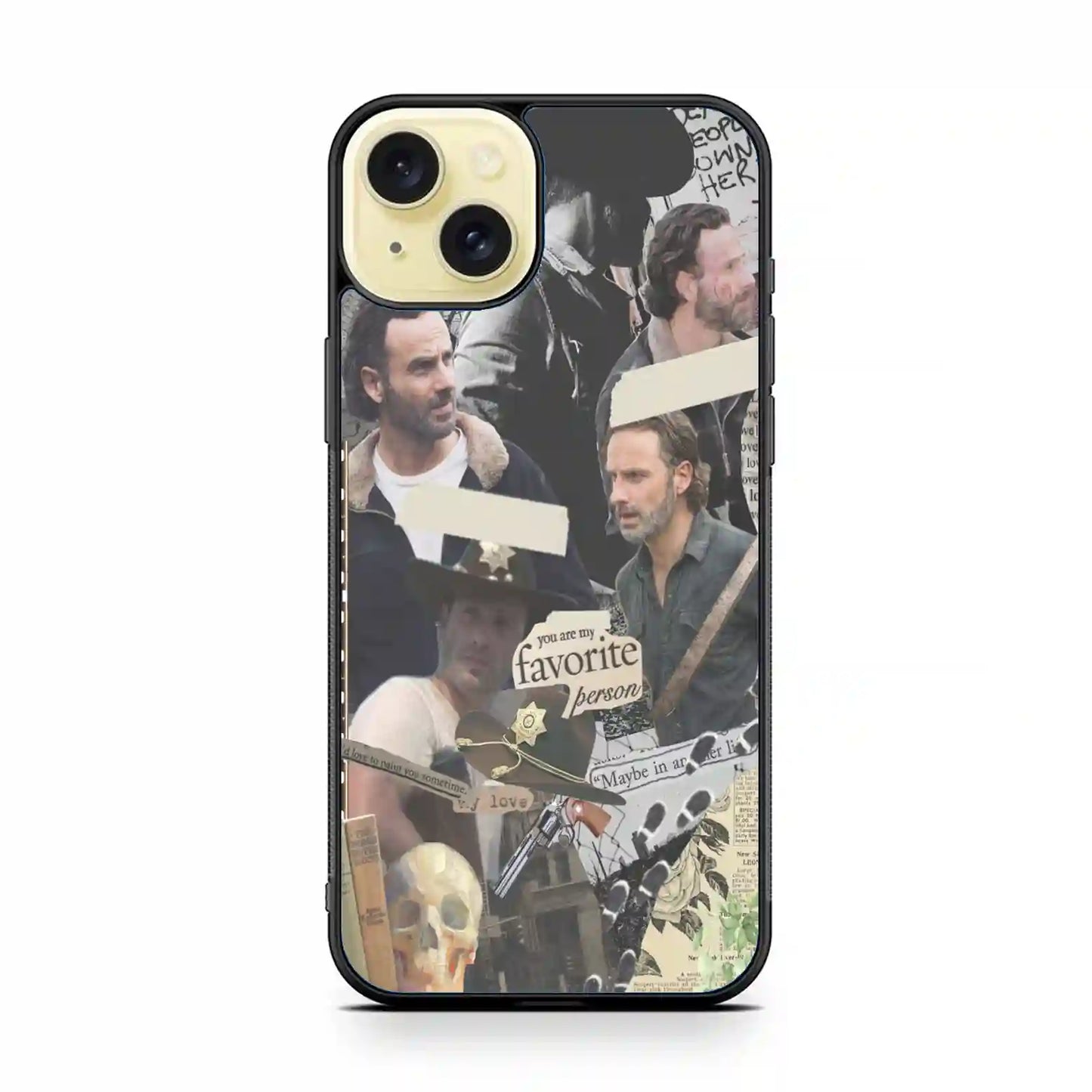 Rick Grimes Vintage iPhone 15 Plus Case