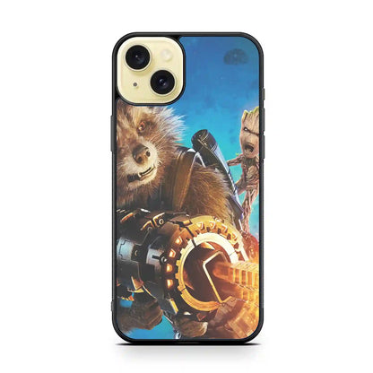 Rocket Racoon Color iPhone 15 Plus Case