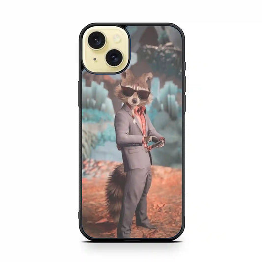 Rocket Racoon Colorful iPhone 15 Plus Case