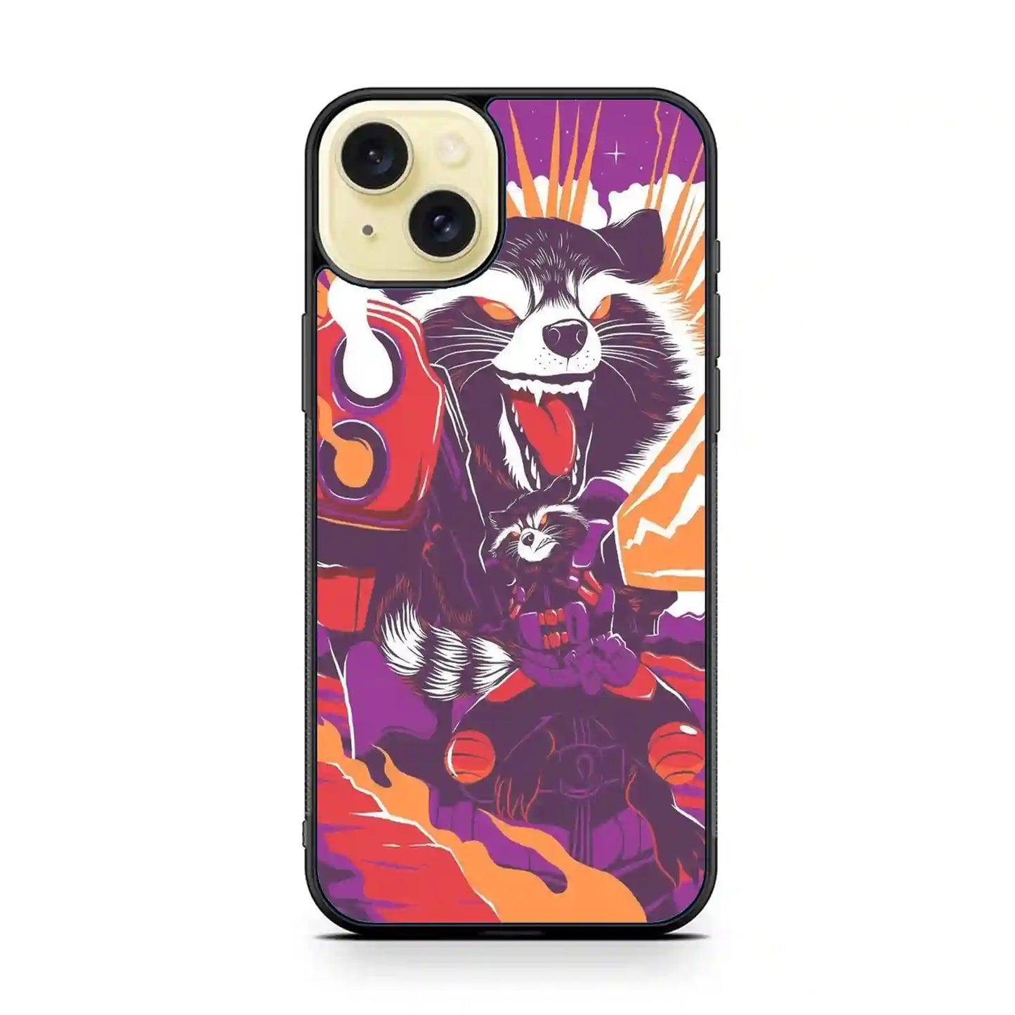 Rocket Racoon Cute iPhone 15 Plus Case