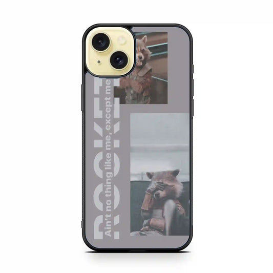 Rocket Racoon Looking iPhone 15 Plus Case