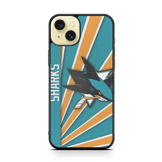 San Jose Sharks Personalized iPhone 15 Plus Case