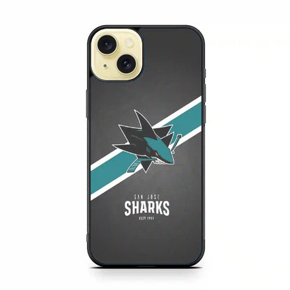 San Jose Sharks Retrocolor iPhone 15 Plus Case