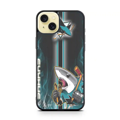 San Jose Sharks Retrocutee iPhone 15 Plus Case