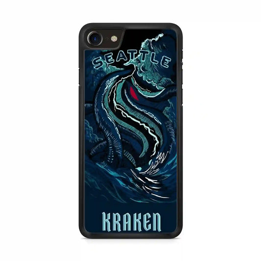 Seattle Kraken Color iPhone SE 2020 Case