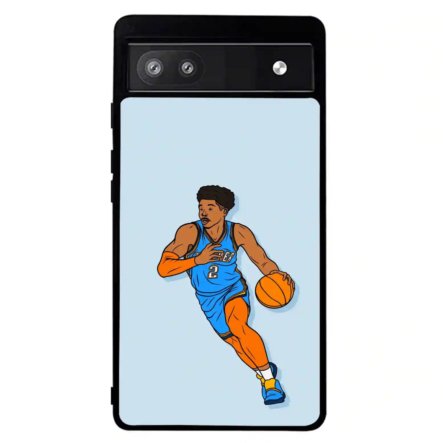 Shai Gilgeous Alexander Cartoon Google Pixel 6 Pro Case