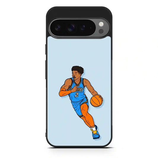 Shai Gilgeous Alexander Cartoon Google Pixel 9 Pro XL Case