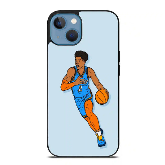 Shai Gilgeous Alexander Cartoon iPhone 14 Case