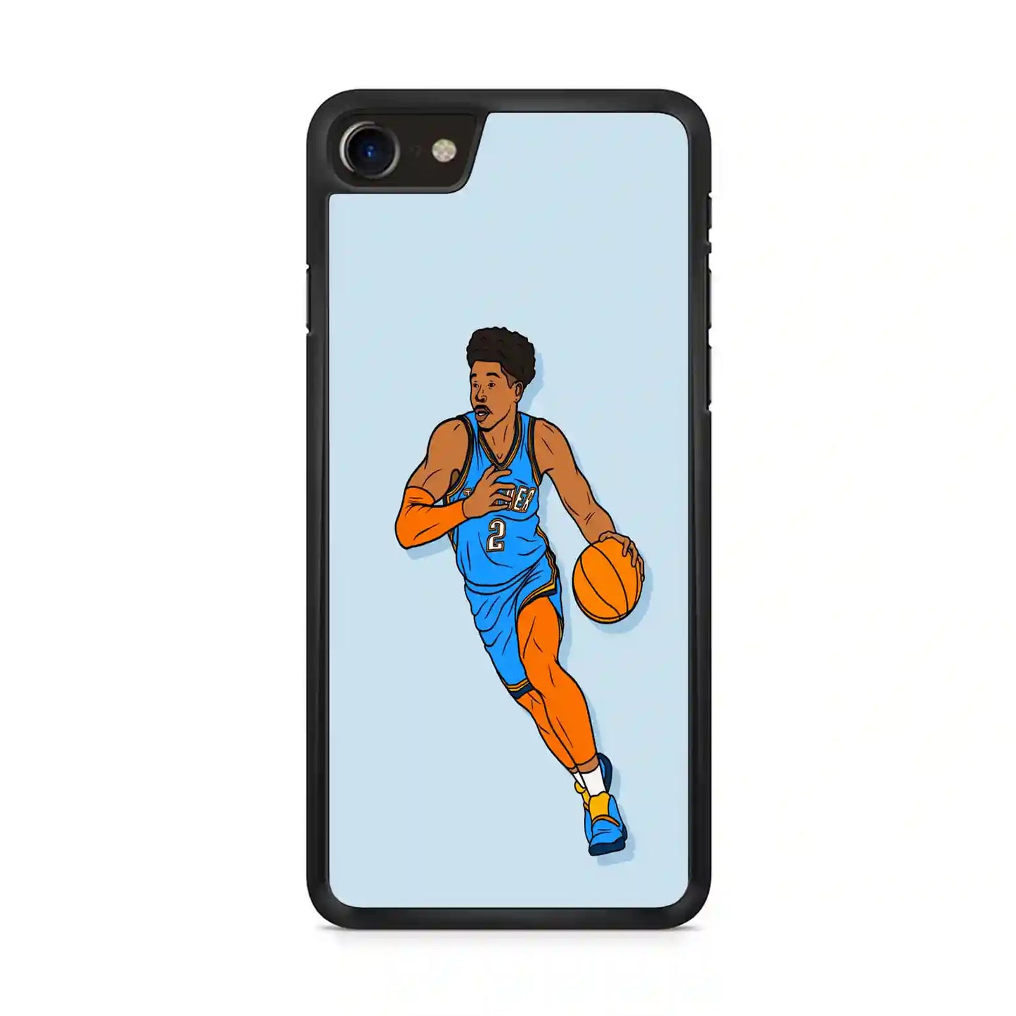 Shai Gilgeous Alexander Cartoon iPhone SE 2020 Case