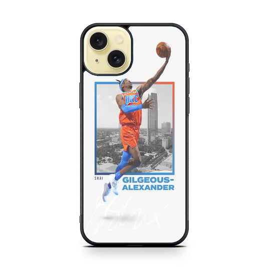 Shai Gilgeous Alexander Okc iPhone 15 Plus Case