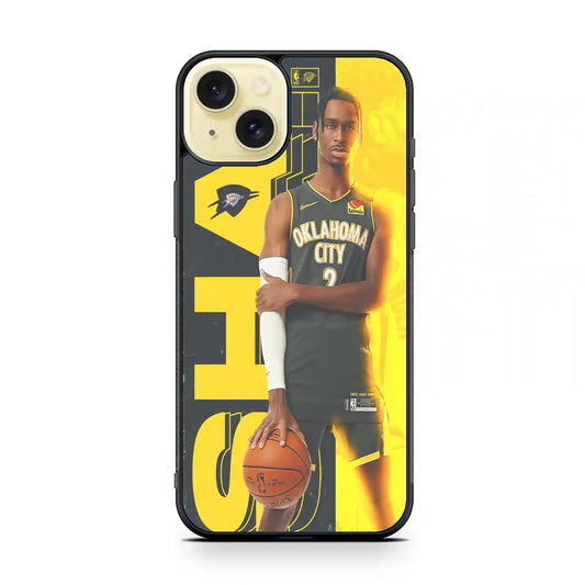 Shai Gilgeous Alexander Okhlahoma iPhone 15 Plus Case