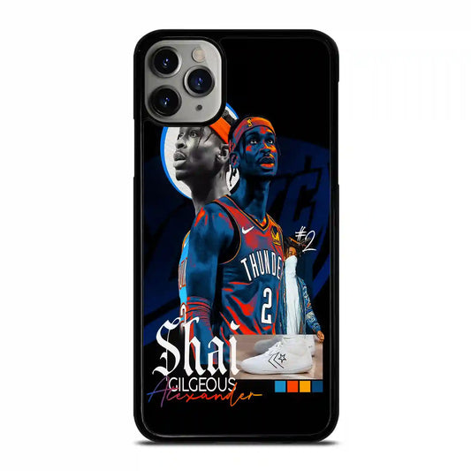 Shai Gilgeous Alexander Retro Vintage iPhone 11 Pro Case