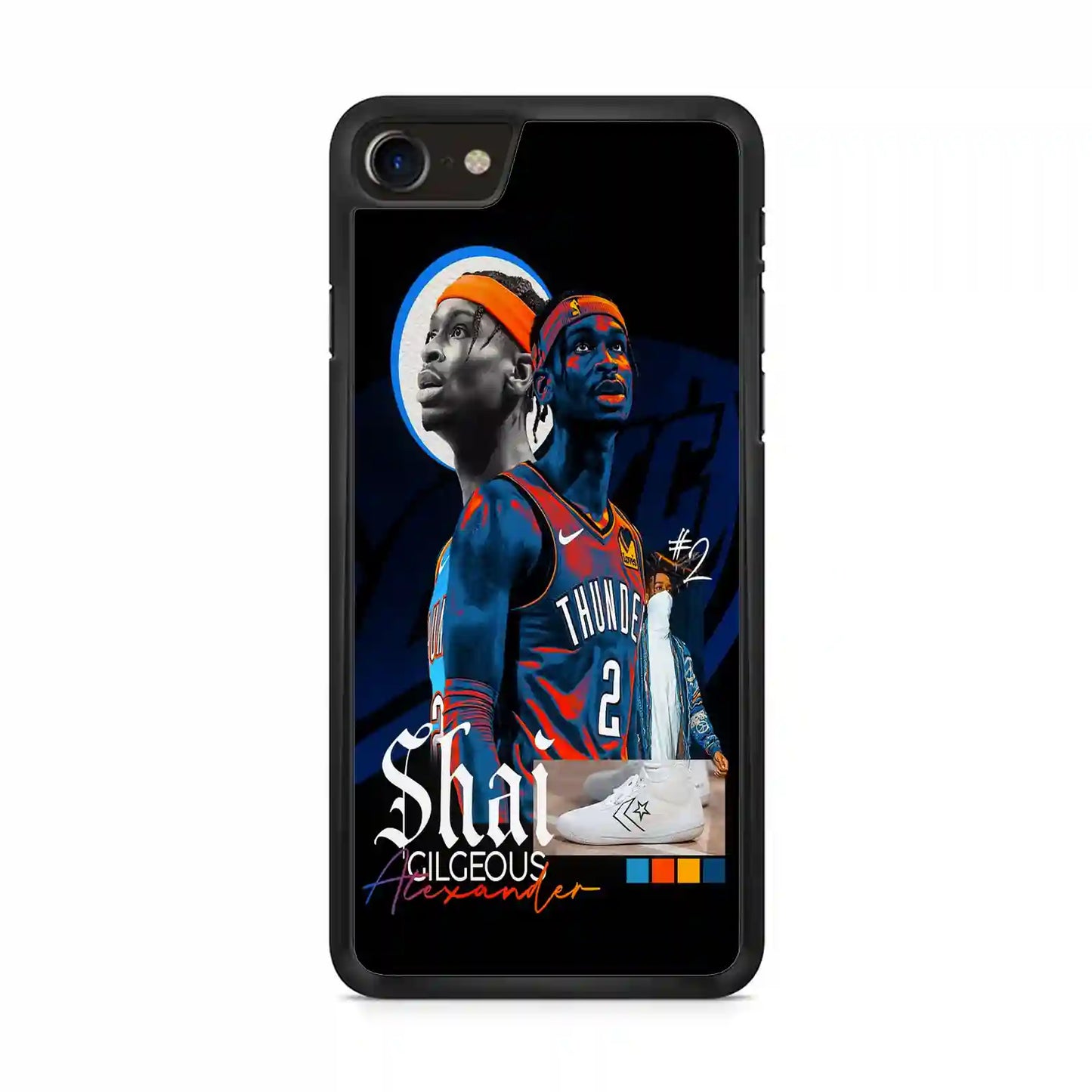 Shai Gilgeous Alexander Retro Vintage iPhone SE 2020 Case