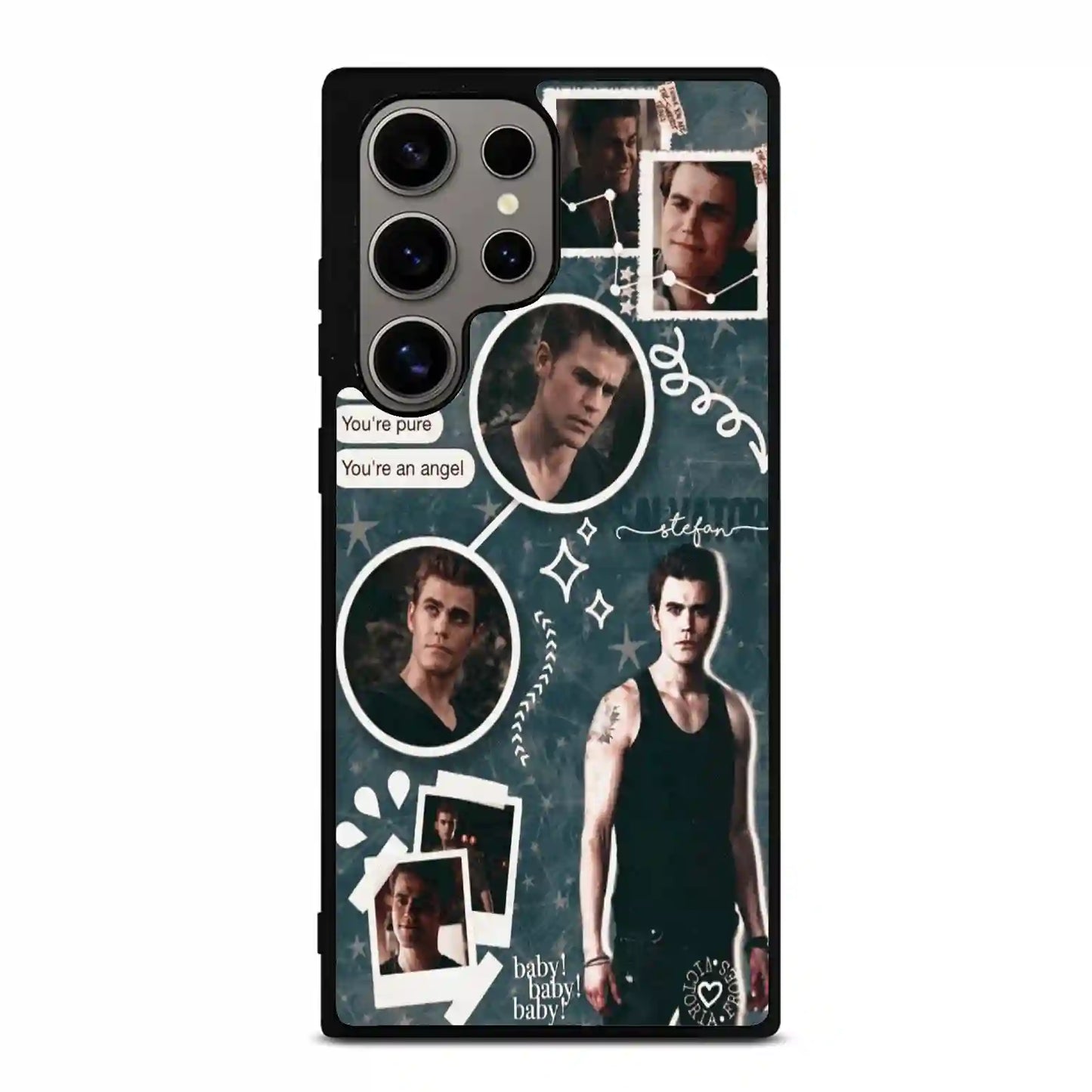 Stefan Salvatore Colorful Samsung Galaxy S24 Ultra Case