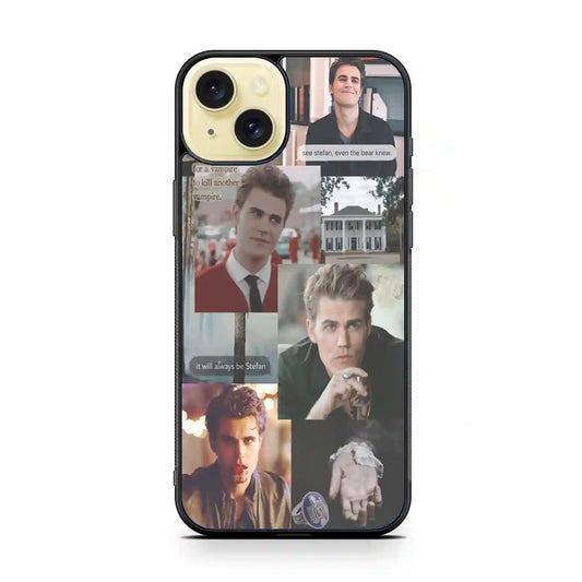 Stefan Salvatore Retro iPhone 15 Plus Case