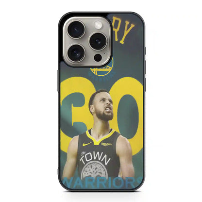 Stephen Curry Warriors Basketball iPhone 15 Pro Max Case