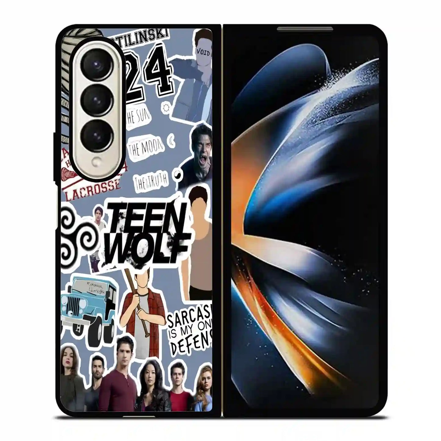 Teen Wolf Colorful Samsung Z4 Fold Case