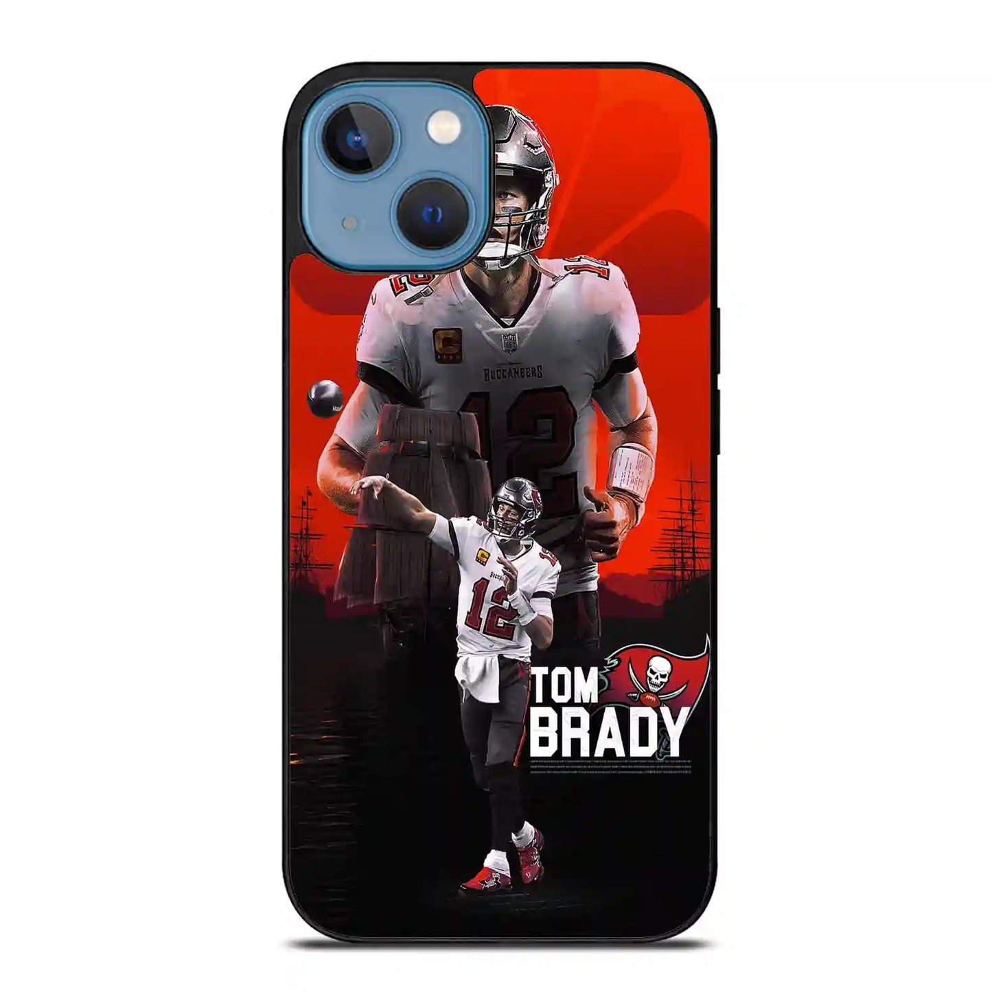 Tom Brady Football Tampa Bay iPhone 14 Case