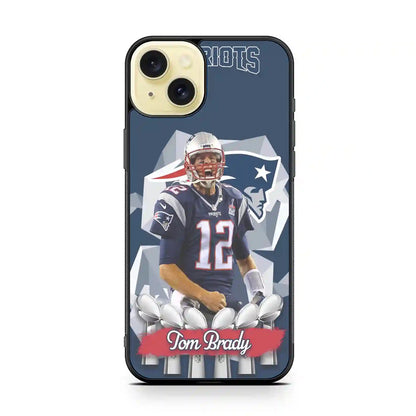 Tom Brady Goat Nfl iPhone 15 Plus Case